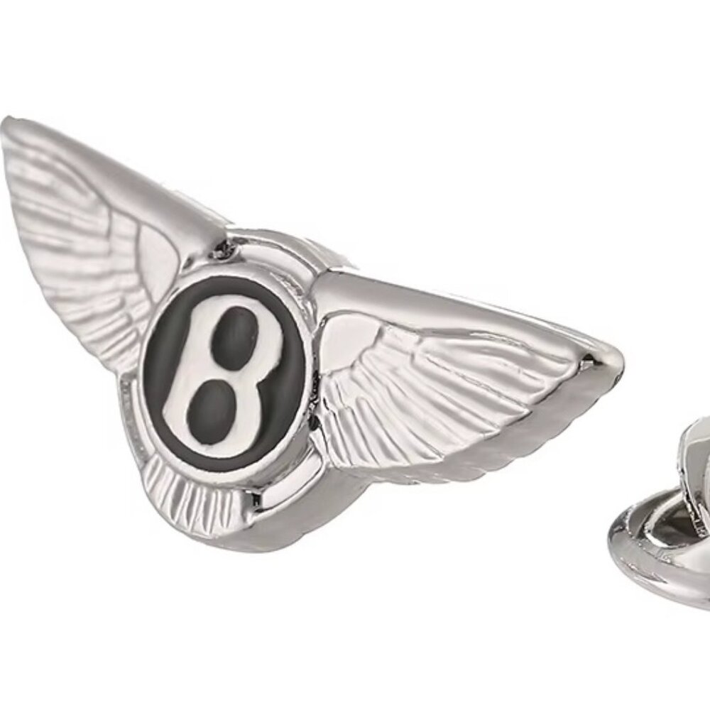Bentley Brooch Logo Metal Bentley Logo Brooche Silver Color Pin